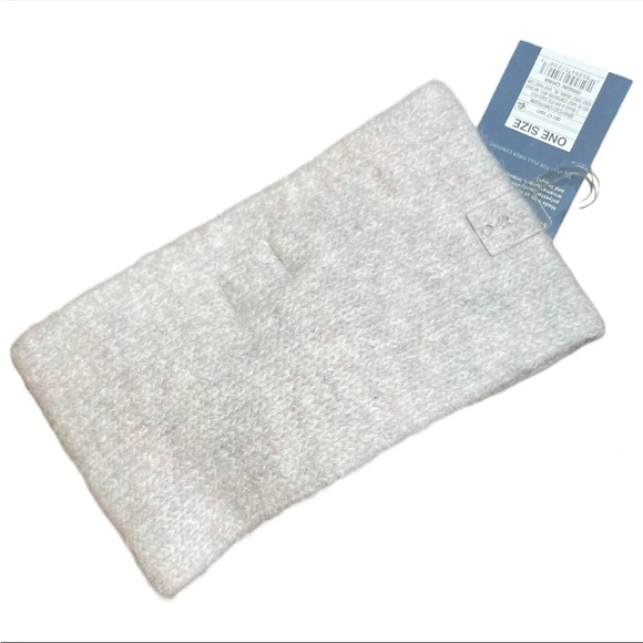 Universal Thread Women's Knit Wide Headband Ear Muff soft gray pink One Size - Picture 2 of 3